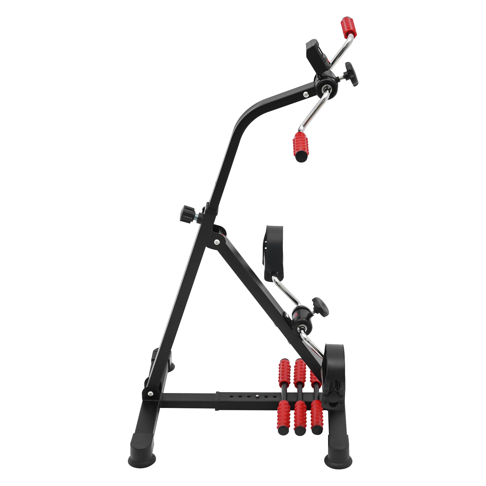 Pedalister, macchine per gambe con display LCD, braccio 2 in 1 e attrezzo per gambe con resistenza regolabile, pedale, per casa, altezza regolabile 79 – 93 cm