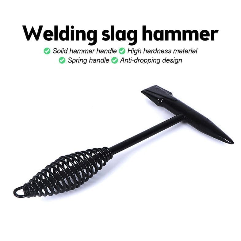 s Welding Slag Removal Tool Chipping Hammer with Coil Spring Handle