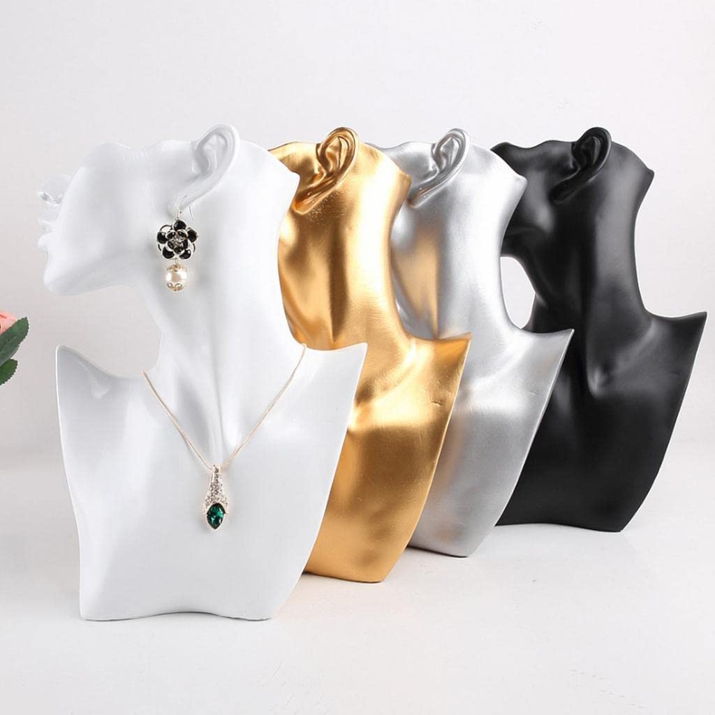 harayaa Lot de 2 Présentoirs à Bijoux pour Colliers de Femme, Mannequin de Présentation pour Boutique.