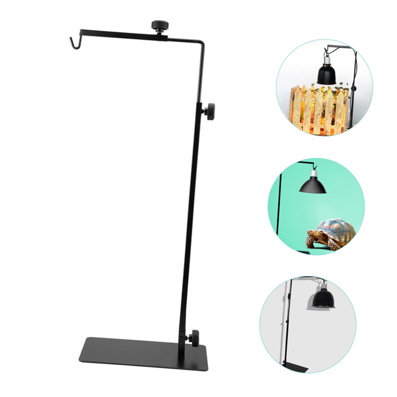 TOYANDONA Lampada Contro Rettili e Supporto in per Metallo Regolabile Scottature Facile Installazione e Protezione per Terrario e Riscaldamento Animali