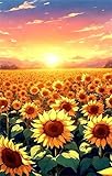 Puzzles 700 Piezas Adultos Amanecer Girasol, Juguete Desafío y Juego Educativo, Ejercita Paciencia y Destreza Rompecabezas 700 Piezas