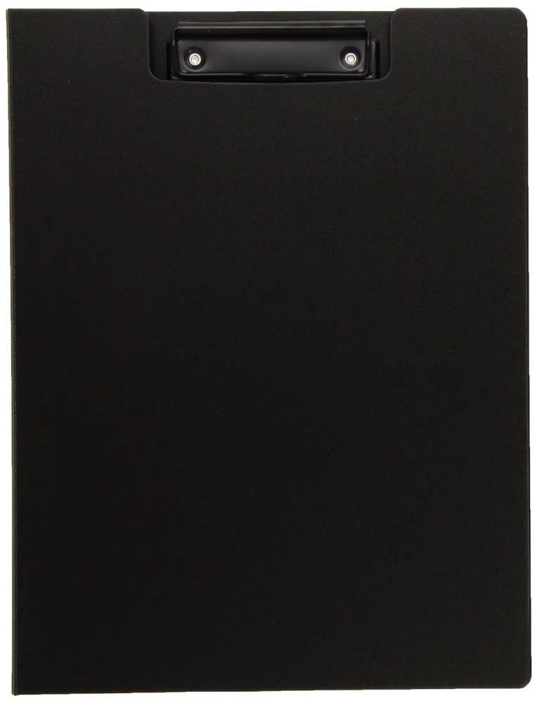 Pardo Polypropylene Foam Clip Folder - Black