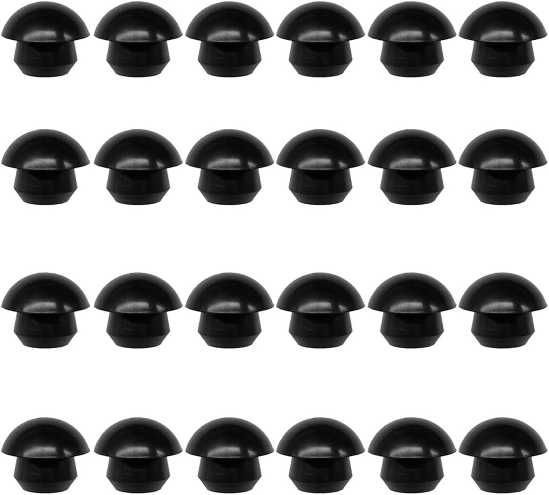 Bottle Jack Floor Jack Oil Filler Plug, Rubber Hydraulic Oils Filler Plug Bung, Universal 8mm Floor Jacks Accessory, Horizontal Jacks Top Pressure Rod for Oil Reservoir Fill Hole (24PCS)