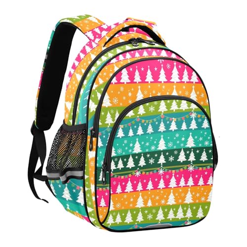 Emelivor Christmas Tree Colrful Kids Backpack Cute School Backpacks Toddler Bookbag Daypacks for Travel,S2