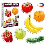 fotos entwickeln online preisvergleich MAGDUM 6 OBST & GEMÜSE Foto Große Realistische Magnetische Kinder Puzzle für Jungen und Mädchen Enthält: 18 Stück Magnetische Segmente für 6 OBST & GEMÜSE. BESTE GESCHENK für GEBURTSTAG UND WEIHNACHTEN für Kinder Kleinkind. MEIN ERSTES PUZZLE. TRAGBARE LAGERUNG: eine praktische Box hilft Ihnen, das Produkt nach dem Gebrauch zu lagern und es mit auf eine REISE zu nehmen, Kindern helfen, eine Gewohnheit zu speichern und zu organisieren. Magnetische Kinder Puzzles Kinder 3 Jahre alt spielen.