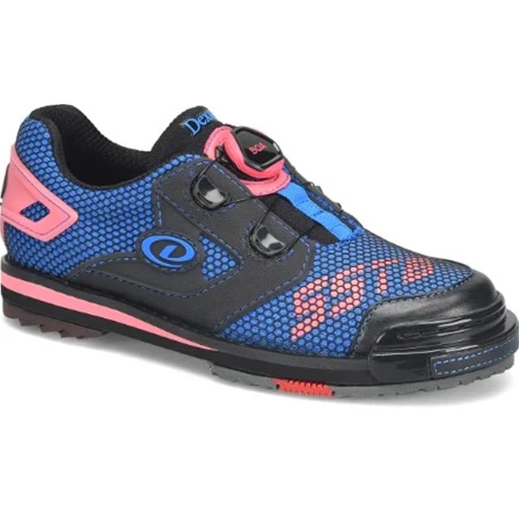 Dexter Women's SST 8 Power Frame Boa Bowling Shoe (for Right and Left Handed Bowlers. Women's Shoe Sizing) s - Black/Blue/Pink 9.5
