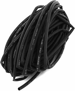 Tool parts Black 5 Meter 1mm Dia Polyolefin Heat Shrinking Shrinkable Tubing Tube
