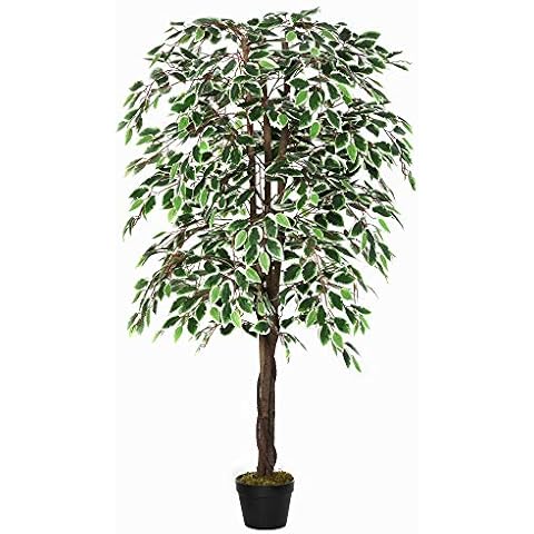 Outsunny 160cm Artificial Ficus Silk Tree Cover