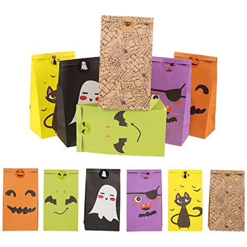 COHEALI Bolsas de regalos de regalos de 12 piezas de Halloween bolsas para envoltura de caramelo suministros de fiesta de Halloween Cover
