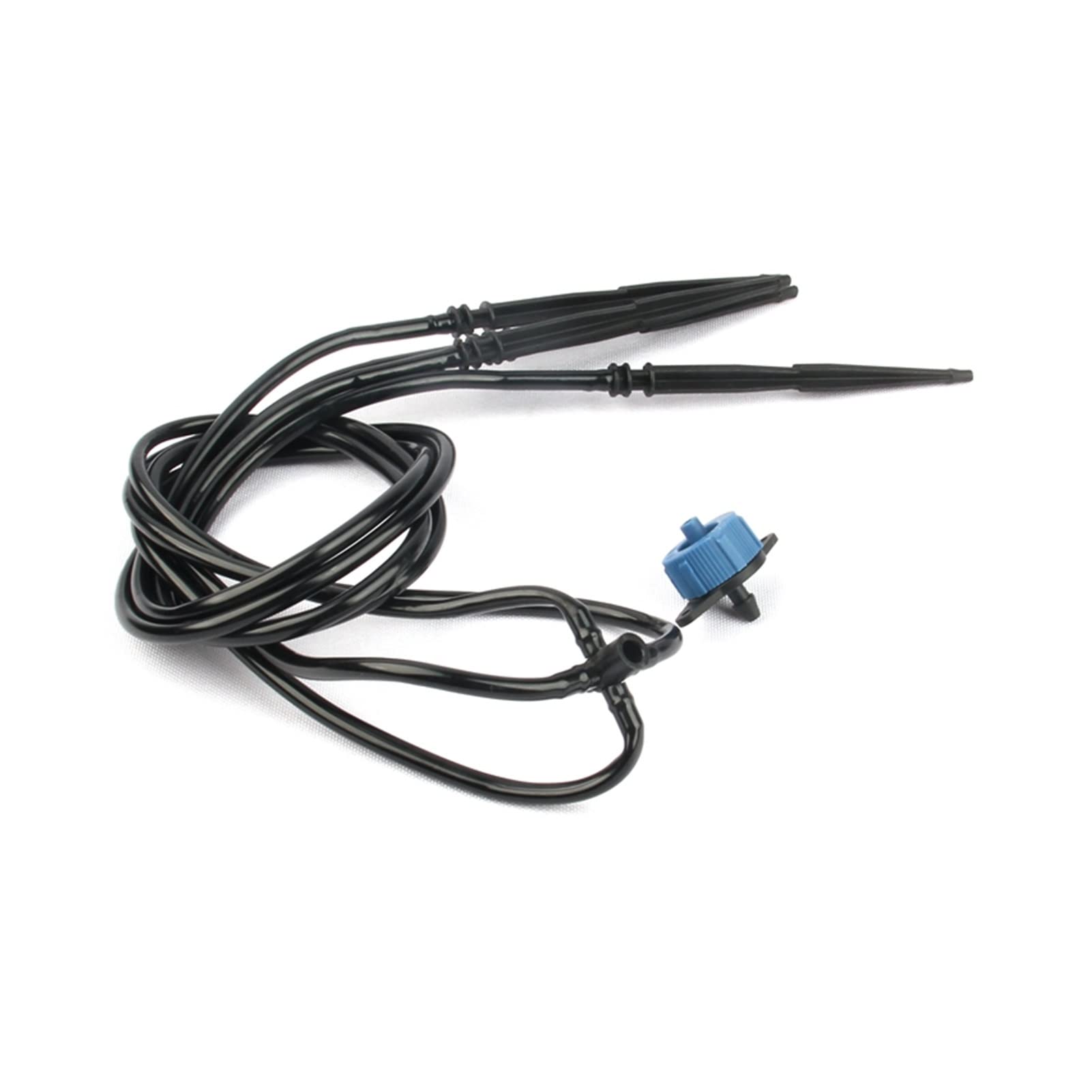 Sistema di irrigazione a pioggia for prato da giardino 25 set di 4 kit di lancio for irrigazione a goccia a testa(Black Straight)