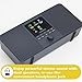 LEMEGA IR4S WiFi Internet Radio,FM Radio, Podcast, Spotify Connect, Bluetooth Speaker, Dual Alarms Clock, 40 Presets,OKTIV App, Batteries or Mains Powered (Charcoal)