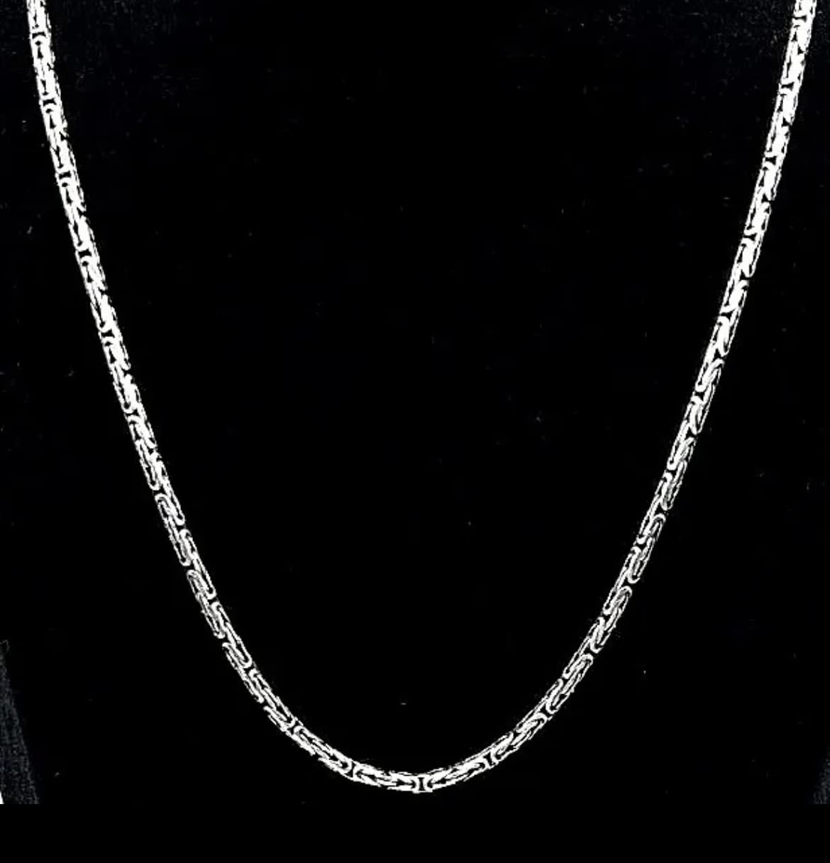 Königskette Massiv Rund 925er Echt Silber oxidiert 2,5mm Breite, Halskette (50 - 60cm Länge) oder Armband (20cm Länge) Herren Kette, mit Schmuckbox, Herren-Schmuck Geschenkidee Vatertag, Geschenke Männer