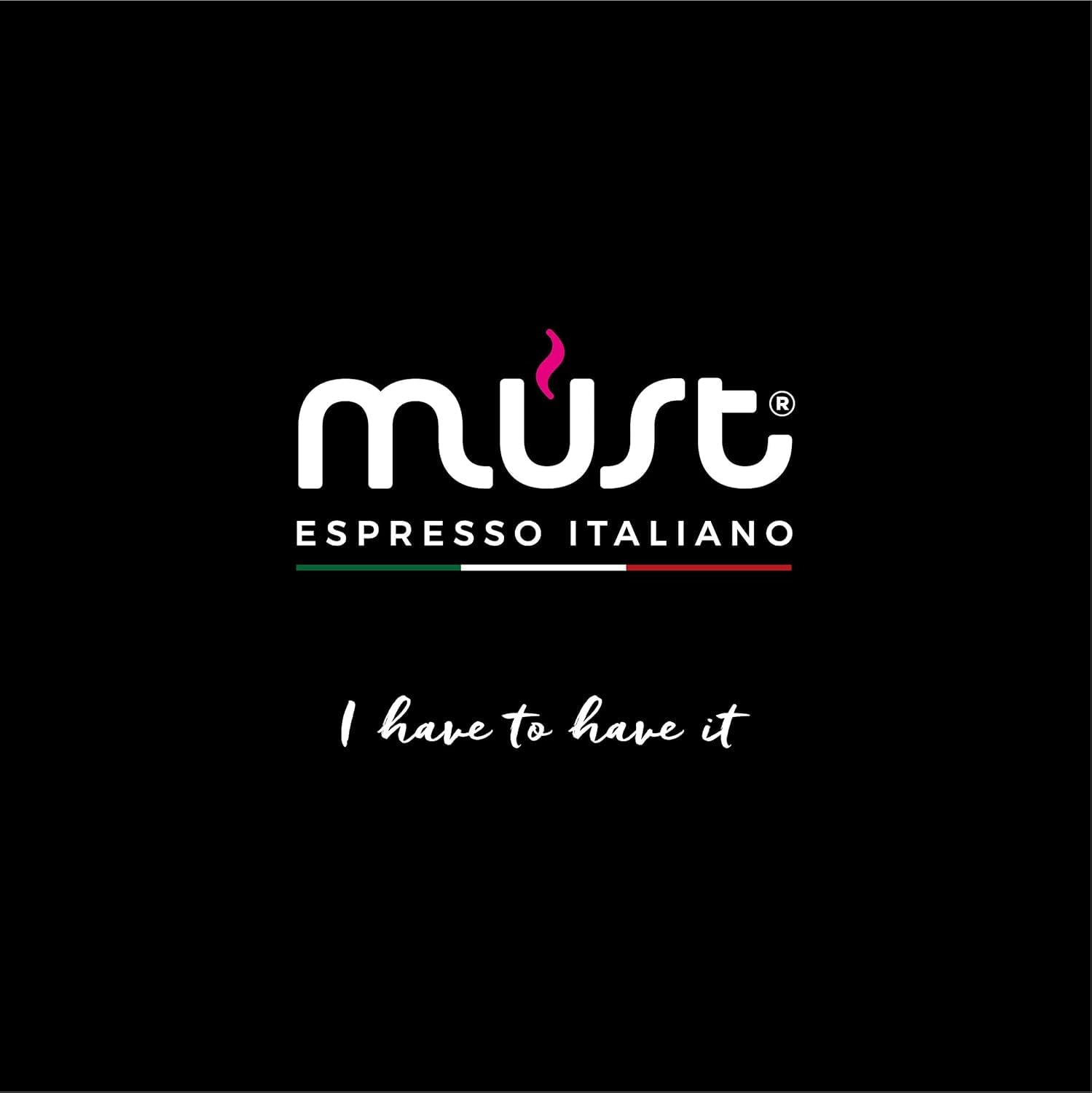 MUST, 100% CREAMY, Roasted Ground Coffee, 4 Packs of 250 g Each, Suitable for Moka, Made in Italy pack may vary