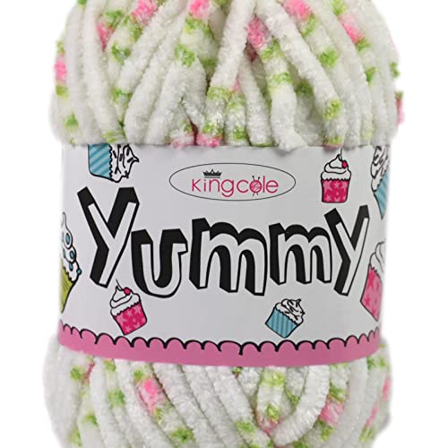 King Cole 1274746 Yummy Pink Rose Yarn - 120M, 50g