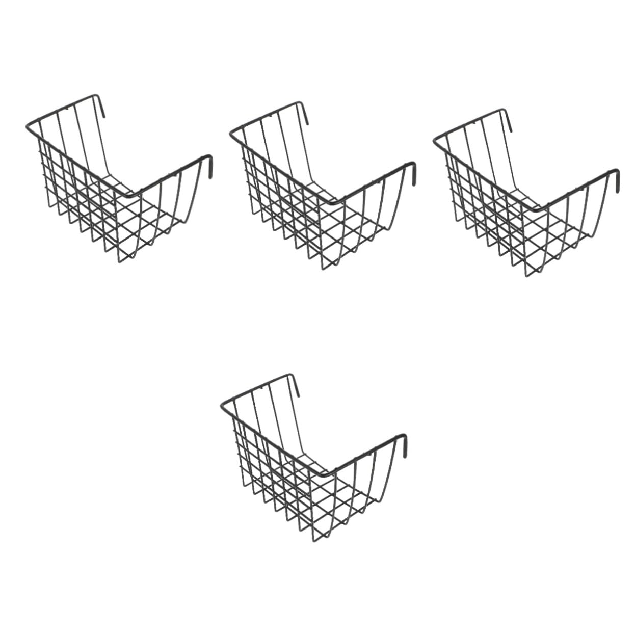 BESPORTBLE 4piezas Cesta De Alimentación para Conejos y De Hierro Soporte Colgante Resistente Al Comedero Metálico para Heno Diseño para Mantener El y Organizado