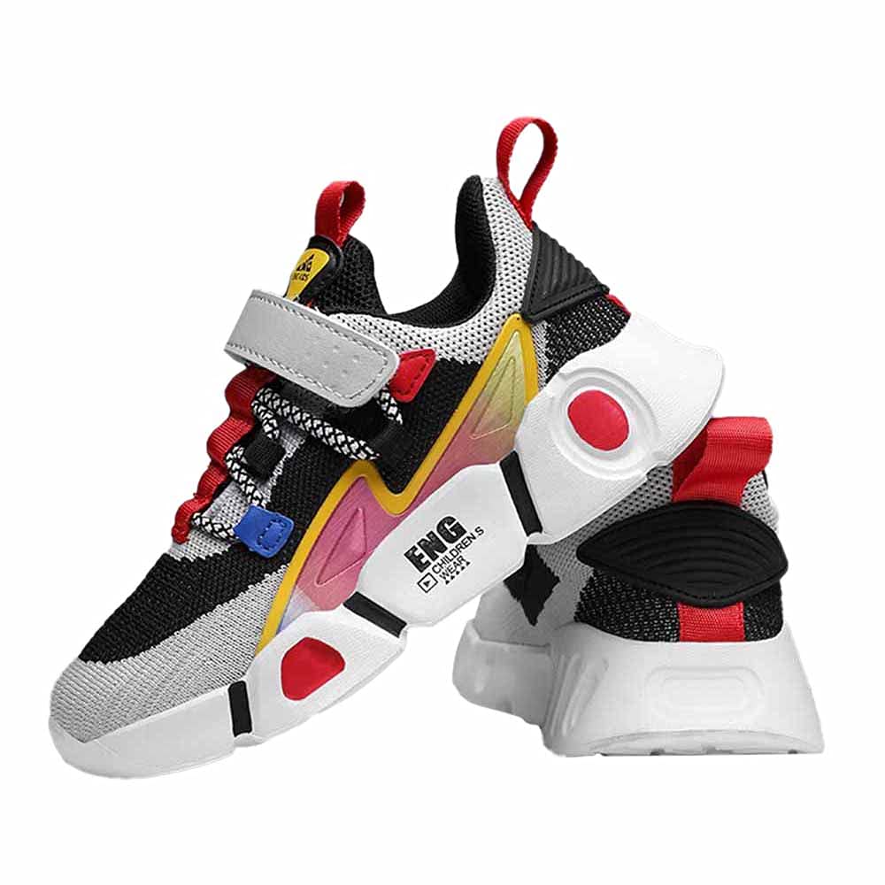 Hopscotch Boys Mesh and PU Text Print Fixed Lace Athletic Shoes in Black Color, UK:3.5 (RUO-3607831) (B097RVSZ5C) Amazon Price History, Amazon Price Tracker