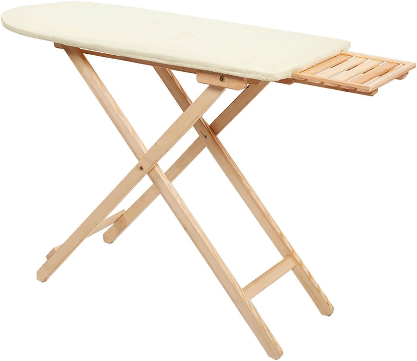 Asse da stiro pieghevole extra larga, 99,1 x 40,6 cm, altezza regolabile con poggia ferro e vassoio, imbottitura in schiuma e rivestimento in cotone inclusi
