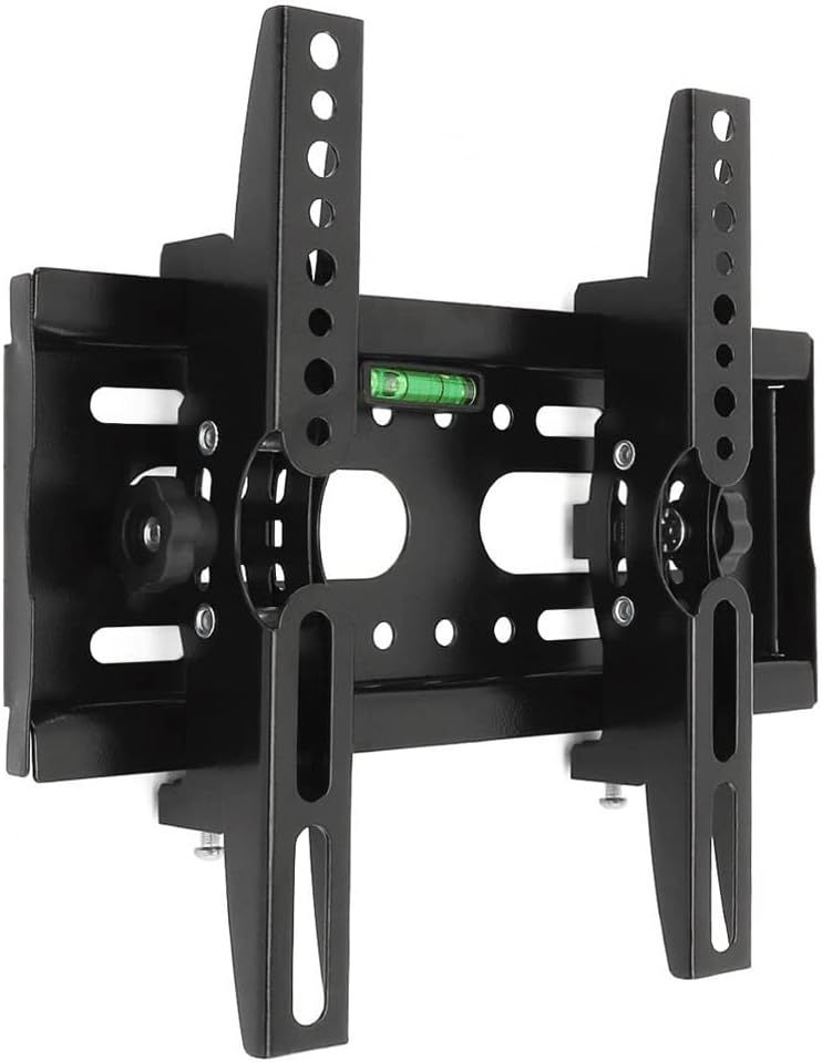 Adjustable Tv Wall Mount Bracket Flat Panel Frame Support 15 Degrees Tilt with Level for 14-42 Inch LCD Led Monitor