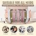 Concertinas,20-key accordion for adults, professional accordion for beginners, adjustable hand straps, instrument accessories (WHITE)
