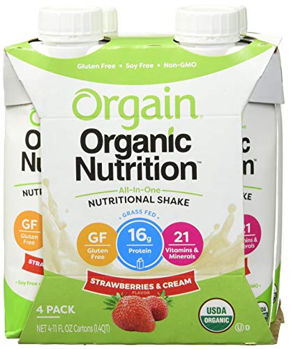 Orgain Organic Nutritional Shake Strawberries & Cream - 4 CT - Image 3