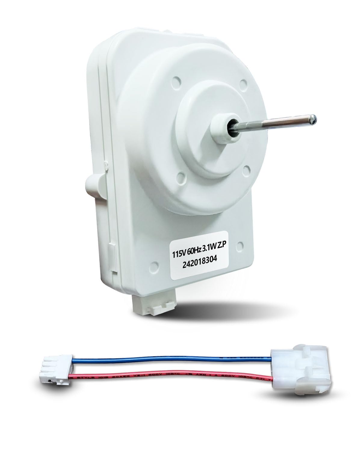 242018304 242018301 Refrigerator Condenser Fan Motor Compatible with Kenmore Frigidaire Crosley Electrolux Refrigerator Replace 297279502 4931052 EAP12728810,115V 60Hz 3.1W