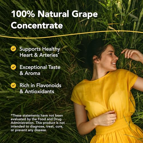 NORTH AMERICAN HERB & SPICE Grape-e-Power - 12 fl. oz. - Organic Red & Green Grape Concentrate - Healthy Heart & Artery Support - Rich in Flavonoids & Antioxidants - Non-GMO - 24 Servings