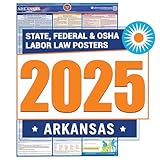 2019 Arkansas Labor Law Poster – State, Federal, OSHA Compliant – Laminated Mandatory All in One Poster