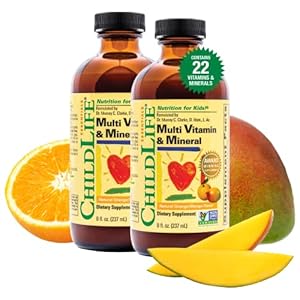 CHILDLIFE ESSENTIALS, Kids Liquid Multivitamin and Mineral Supplement – Liquid Vitamins for Kids, All-Natural, Gluten…