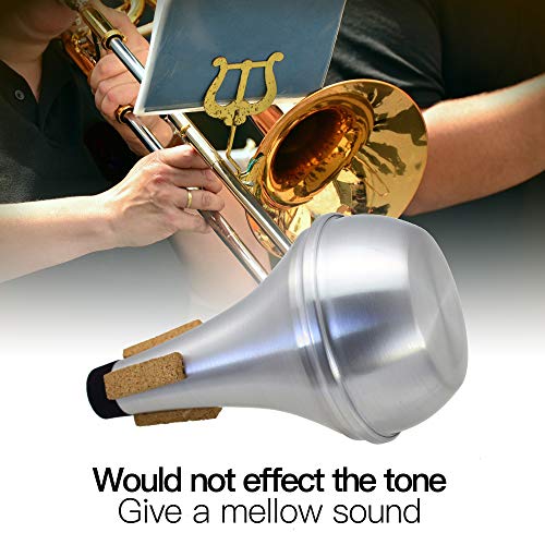 image for LotFancy Trumpet Mute, Lightweight Aluminum Straight Mute for Jazz, 3.