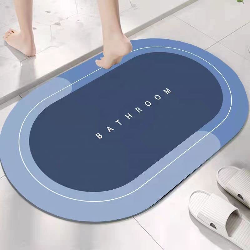BLAGO Bathroom Shower Door Mat for Bathroom, Bedroom, Living Room, Floor/Non Slip Mat/Quick Drying Door Mat for Home/Milticolour (Pack of 1)