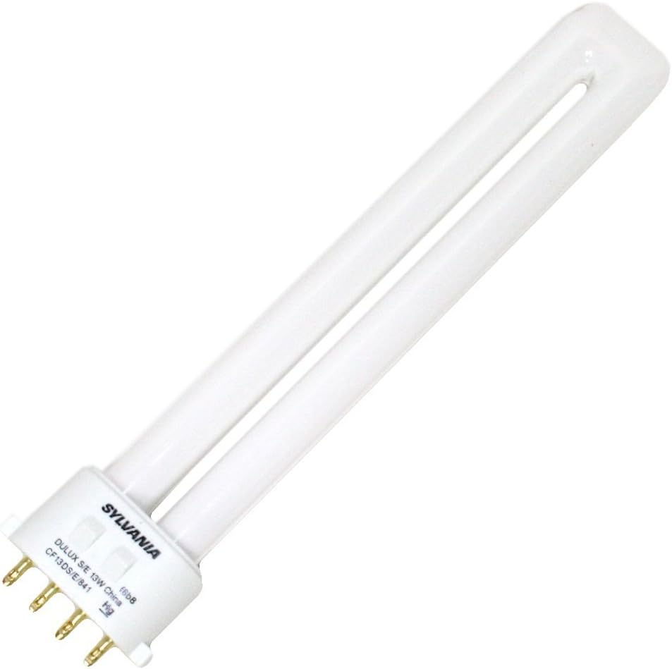 Case of 10 - Sylvania 20318 Compact Fluorescent 4 Pin Single Tube 4100K, 13-watt10