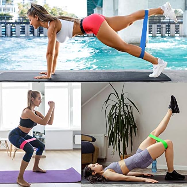 Laser Sports Dual Sided Exercise Gliding Disc - Core Sliders and 4 Resistance Bands Set w/Storage Bag - for Home & Gym Workouts -Low Impact Training for Strengthening Muscles and Physical Therapy