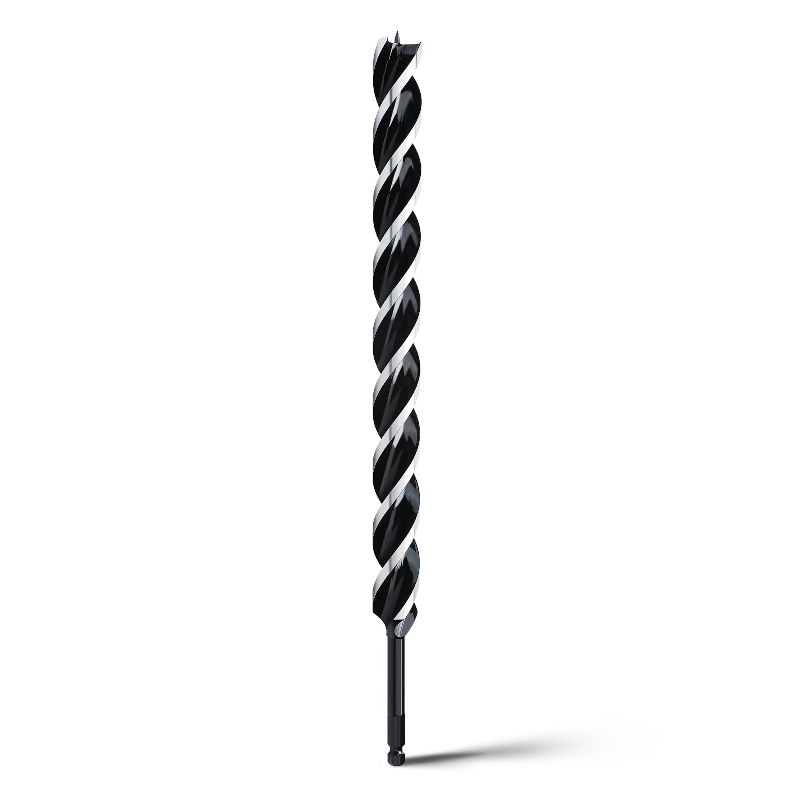 1-1/8"x 18" Auger Drill Bit for Wood,Hex Shank Tri Flute Wood Drill Bit for Soft and Hard Wood,Plastic,Drywall and Composite Materials