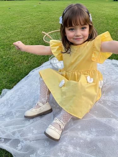 Toddler Little Girls Mary Jane Flat School Uniform Oxfords Princess Dress Shoes2