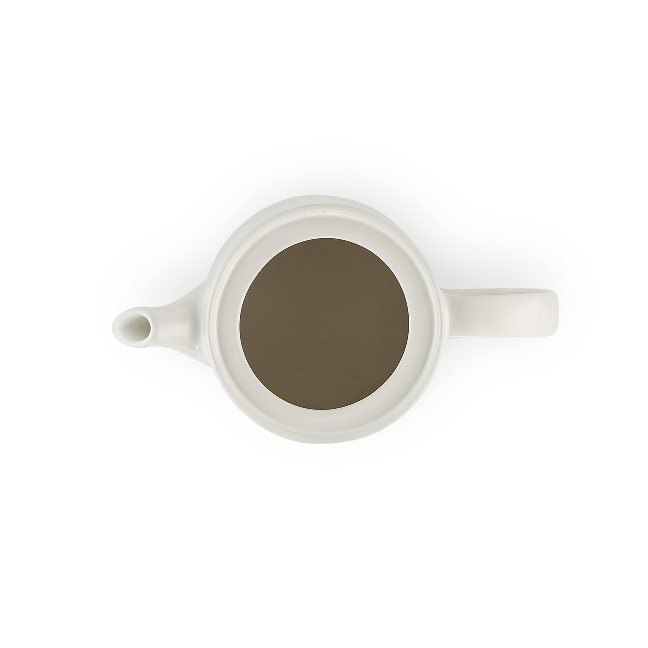 Le Creuset Teiera alta in Gres Vetrificato, 1.3 litri, per 4 Tazze, Meringue, 70703137160000