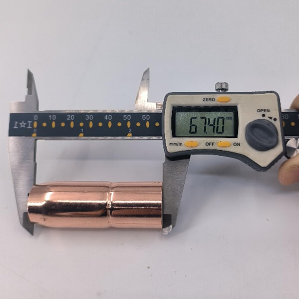 MIG Ugello per saldatura 169-725 Punta in rame con foro da 5/8 pollici compatibile con macchine M25 M40 e MIG, adatto per adattatore ugello 169-729, confezione da 5 per applicazioni industriali per la
