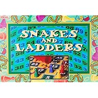 IDEAL | Snakes and Ladders: traditional board game | Classic Board Games | For 2-4 Players | Ages 3+