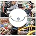 Ipetboom Charge Hose with Pressure Gauge and Recharge Tube for Car Ac System HVAC Charging Tool with Quick Coupler Suitable for Automotive Maintenance