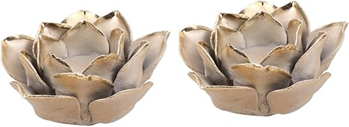 2 unids Holiday Tealight Holder Floreros Decorativos Románticos Portavelas Portavelas Decorativo Portavelas Vintage Decoración del Hogar Decoración