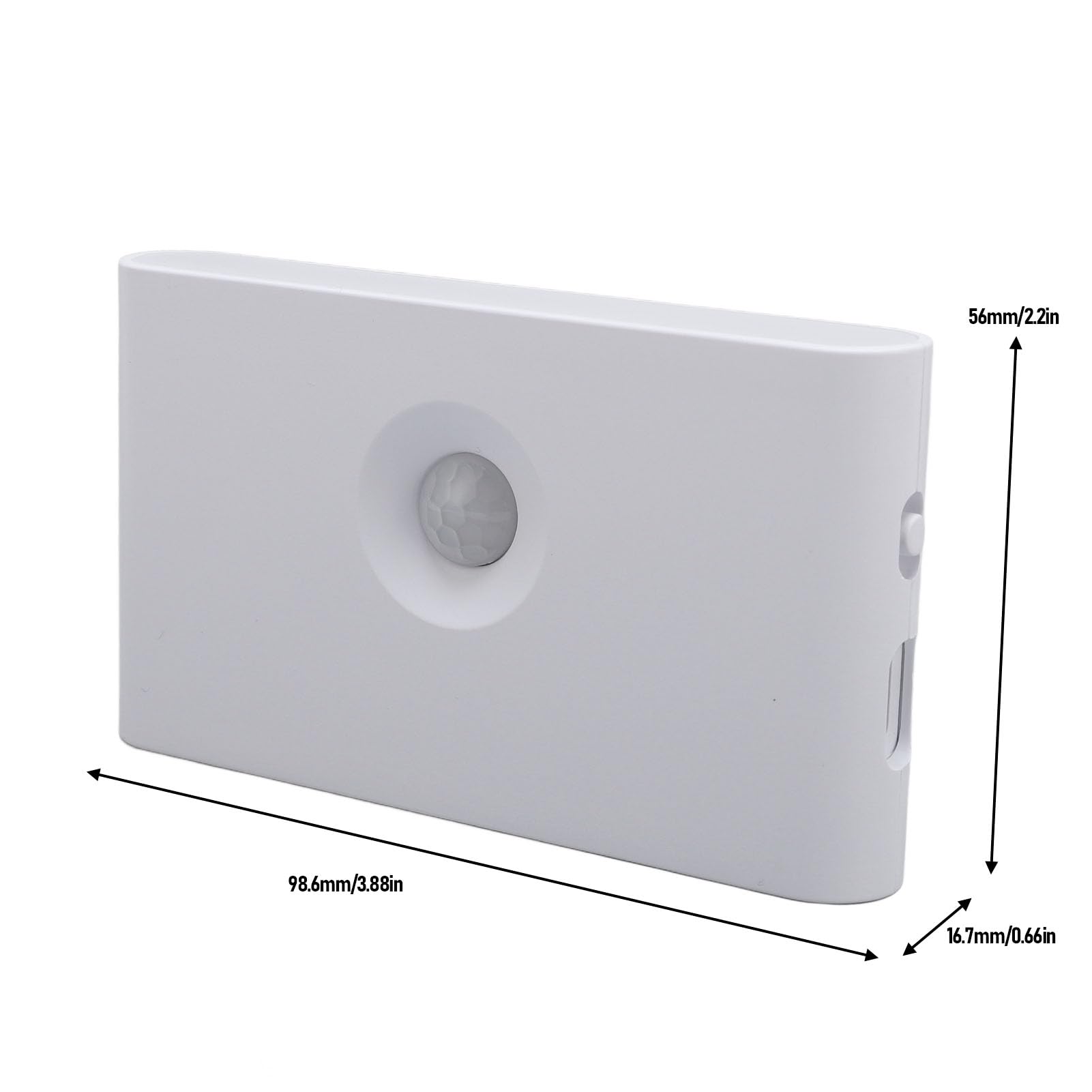 Luce Notturna Ricaricabile con Sensore di Movimento con Doppia Illuminazione Laterale Regolabile per Scale, Camera da Letto, Corridoio, 4 Pezzi