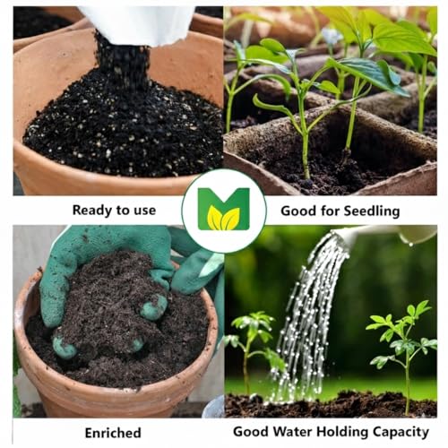 Image of MyOwnGarden Potting Soil Mix Organic Fertilizer for Plants - Manure, Pack of 2Kg Premium All-Purpose with Cocopeat, Vermicompost, Perlite & Nutrient-Rich Soil for Flowering, Vegetable & Herb Plants