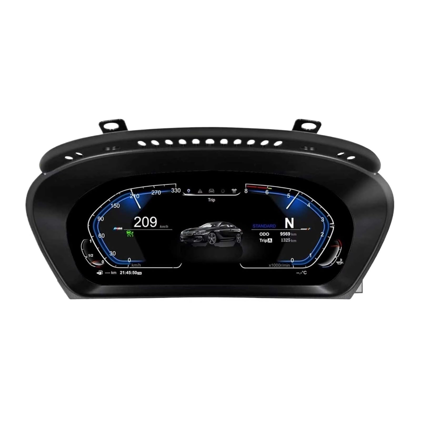 Cruscotto digitale da 12,3" compatibile con contachilometri, tachimetro e cruscotto BMW X5 E70 X6 E71 2006-2013 Plug-and-Play