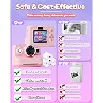 Kids Camera Instant Print,1080P Kids Instant Cameras That Print Photos,Christmas Birthday Gifts for Girls Age 3-12,Portable Toy for 3 4 5 6 7 8 9 10 Year Old Girls Boys Pink - Image 5