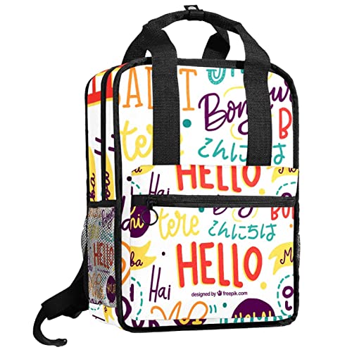 Sac à dos garçons motif cœur rouge pour l'école et les sorties du week-end