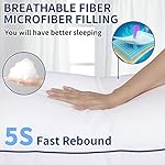 Opposy Bed Pillows for Sleeping Queen Size Set of 2- Cooling Pillows, Luxury Hotel Quality (Queen，White Pack of 2 - Image 3