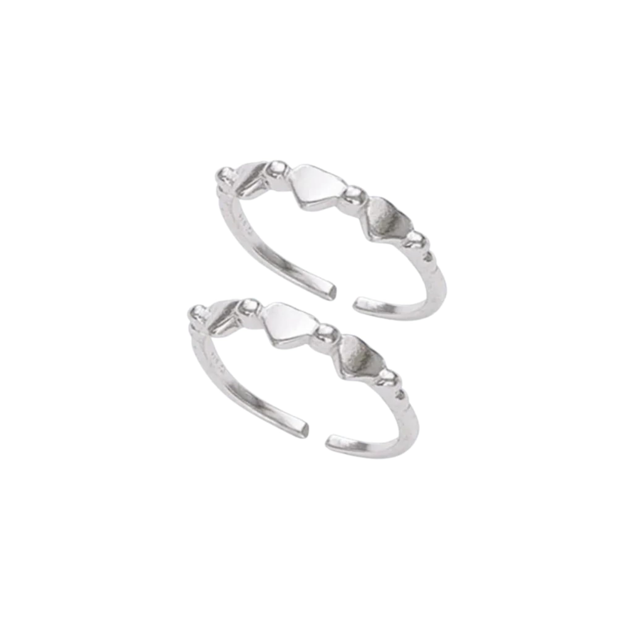 925 Silver Minimal Heart Toe Ring for Women-image-33