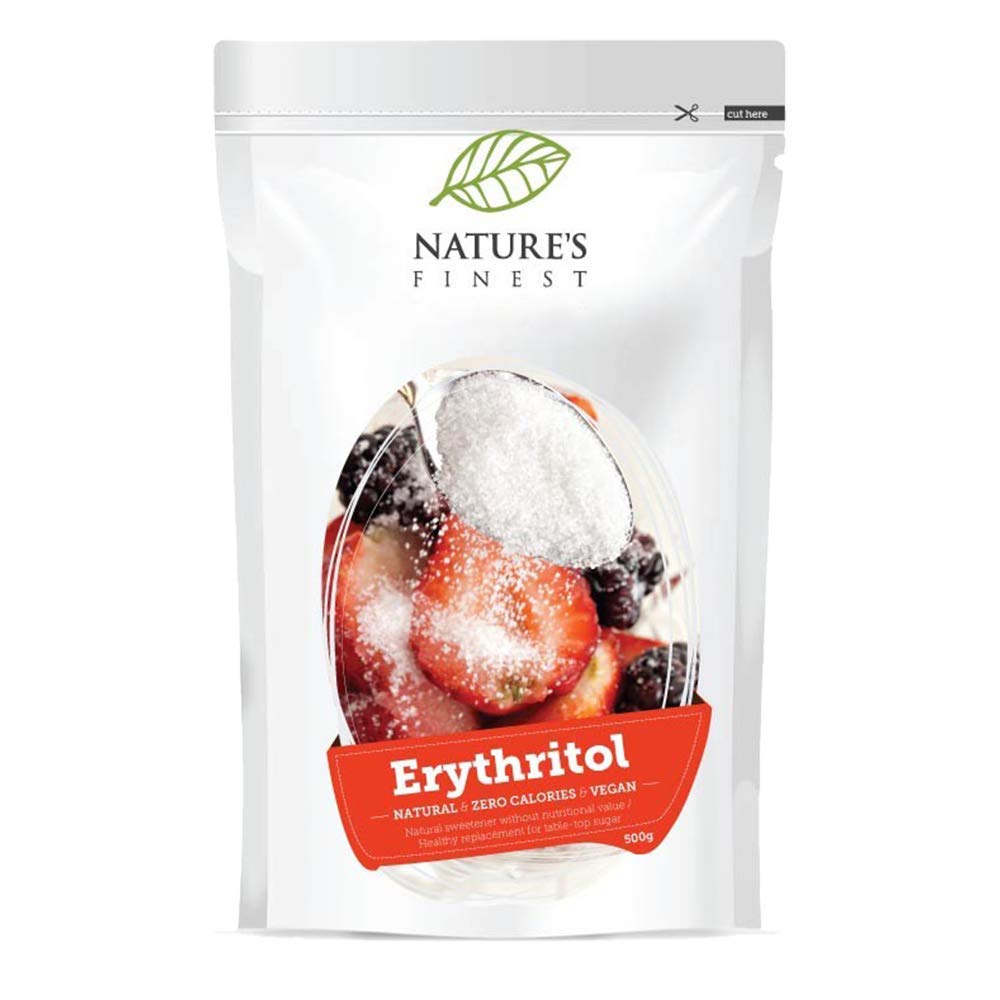 Nature's Finest Bio Erythritol 500g | Natural and Organic Sweetener with Zero Calories | Vegan and Vegetarian Friendly