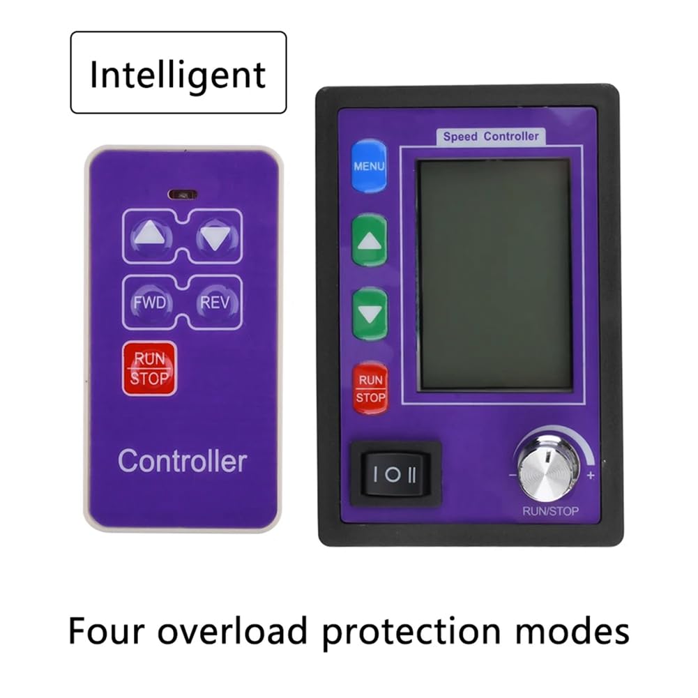 Controlador de Velocidad de Motor de Pantalla LCD, Control Remoto San, Controlador de Motor de Cepillo PWM DC DC10-55V 30A, Probador de Voltímetro