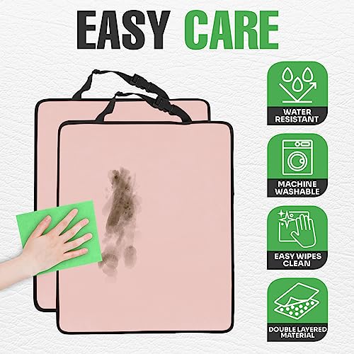 Image of lebogner Back Seat Cover for Kids (Pink - 4 Pocket)