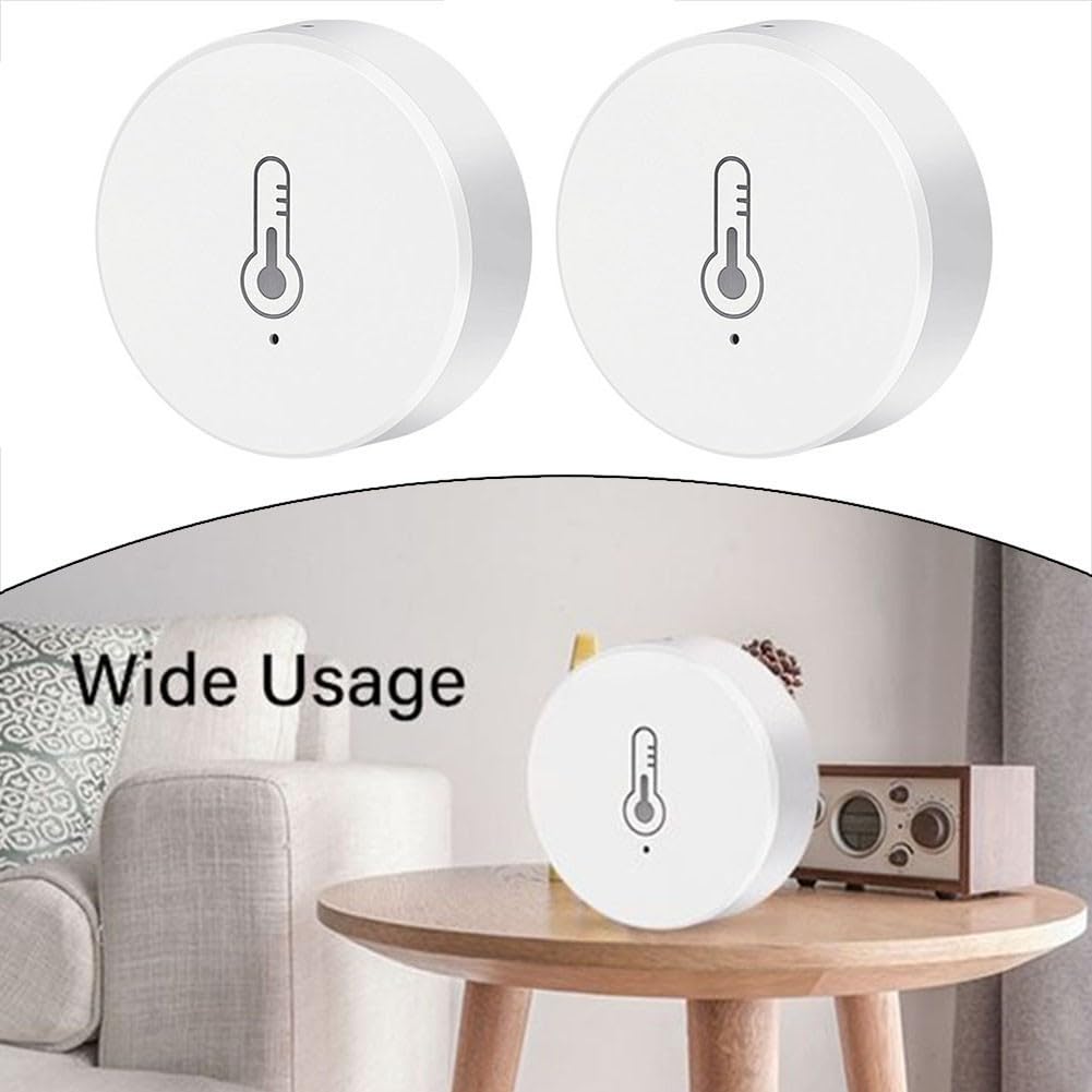 Lot complet de 2 capteurs de température et d'humidité sans fil compatibles avec Zigbee